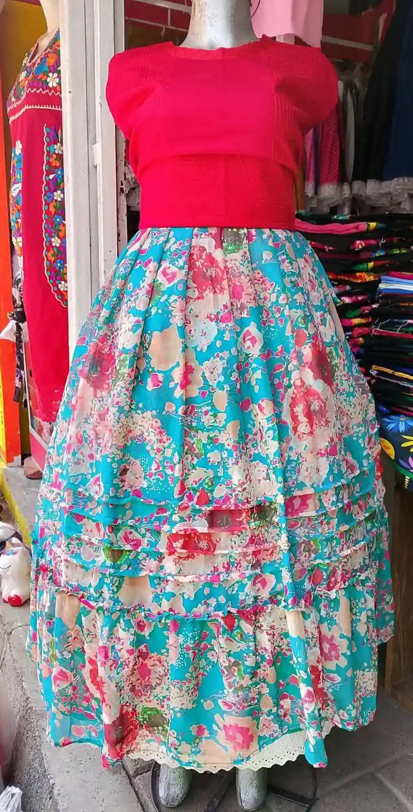 Coordinado bordado regional