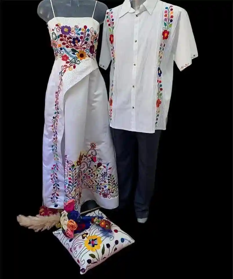 Conjunto de boda artesanal del Istmo