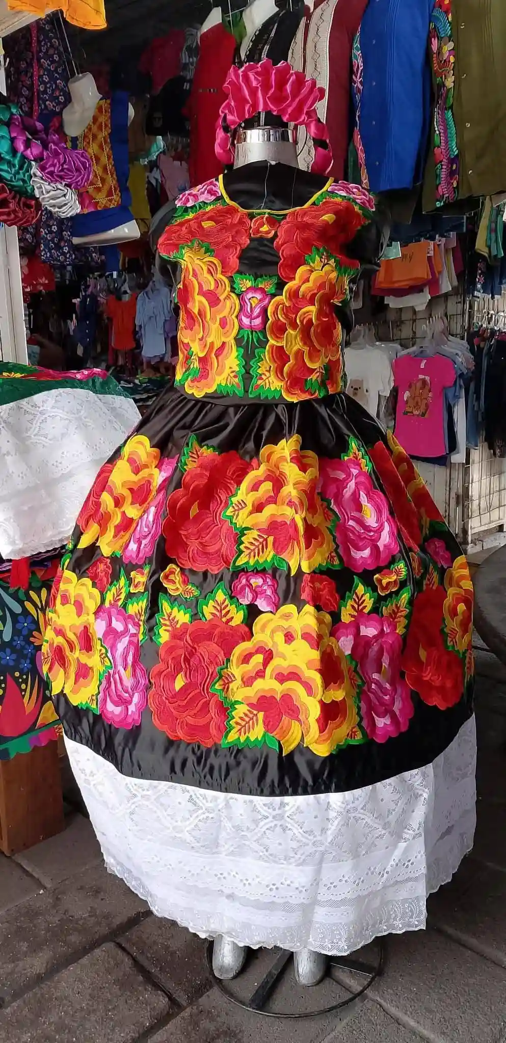 Traje regional a máquina del Istmo